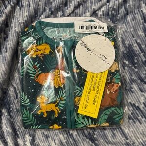 Little Sleepies Disney Simba Pajama Set - Teal and Yellow